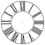 Designer Stencils Large Roman Numeral 18 In Clockface Wall Stencil