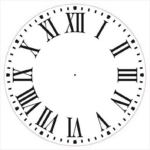 Farmhouse Clock Face Stencil By StudioR12 Roman Numerals Clock Art