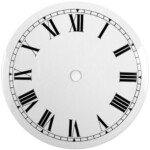 NEW White Replacement Clock Dial 5 Inches 127mm Roman Numerals Clocks