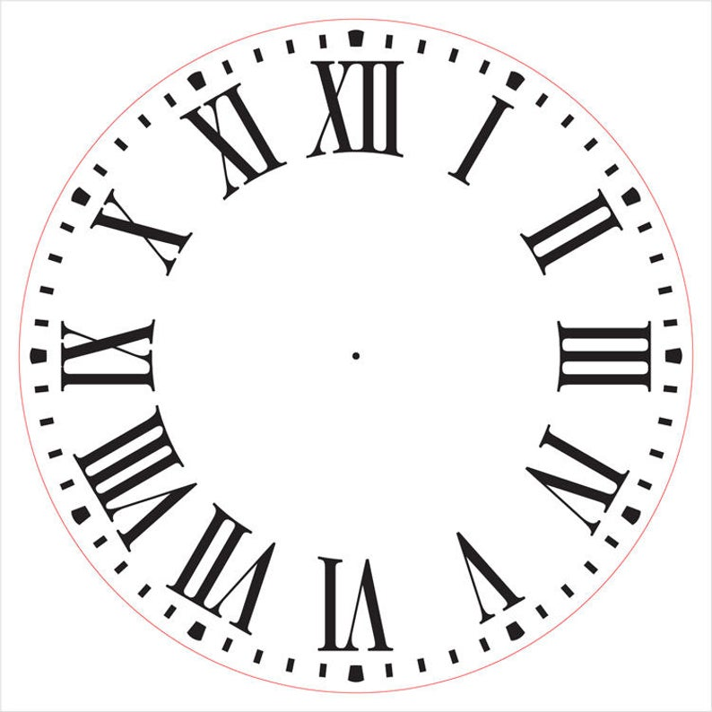 Pin By Bob L On ScanNCut Misc Designs Clock Stencils Clock Face 