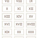 Printable Roman Numeral Flash Cards