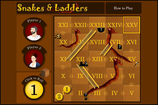 Roman Numerals Games Snakes And Ladders Printable ...