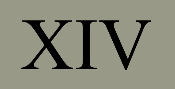 Roman Numerals Stencil Set Of 3 4 Inch