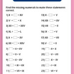 Roman Numerals Worksheet For Grade 4 Pdf Kidsworksheetfun Grade 4