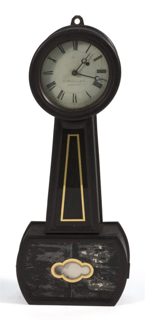 Lot BANJO CLOCK Mahogany Case In The Manner Of A No 5 Howard Clock 