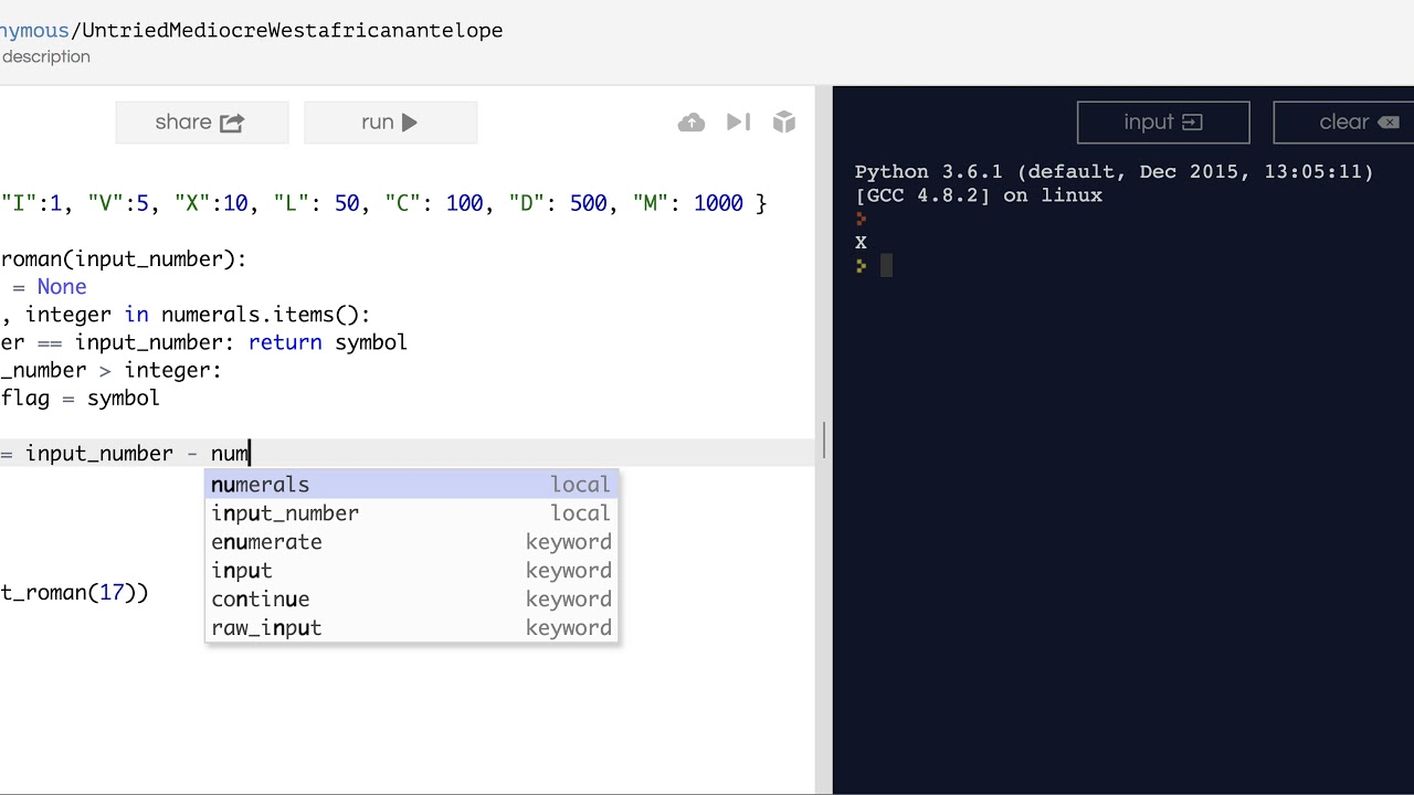 Python Roman Numeral Chart PrintableRomanNumerals