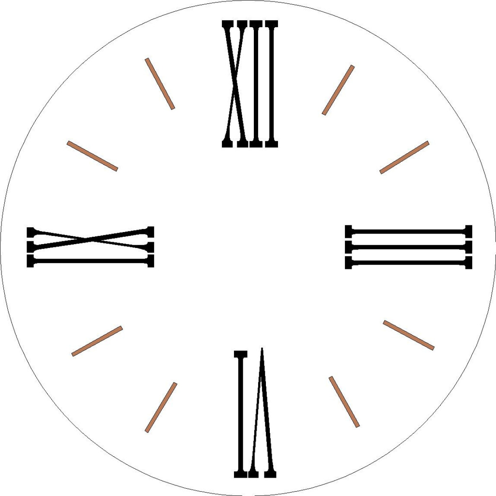 Roman Numeral Stencils For Large 42 Inch Wall Clock Board NOT Etsy 